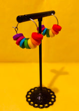 Load image into Gallery viewer, Rainbow Hoop Earrings
